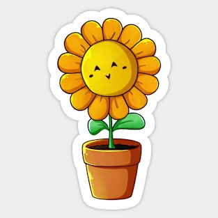 Happy Sunflower Sticker